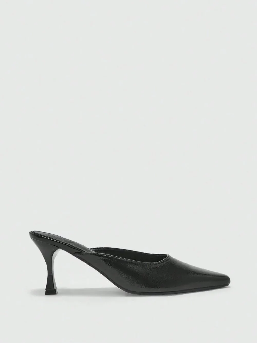 Black Casual Women's Plain Stiletto Heel Court Pumps